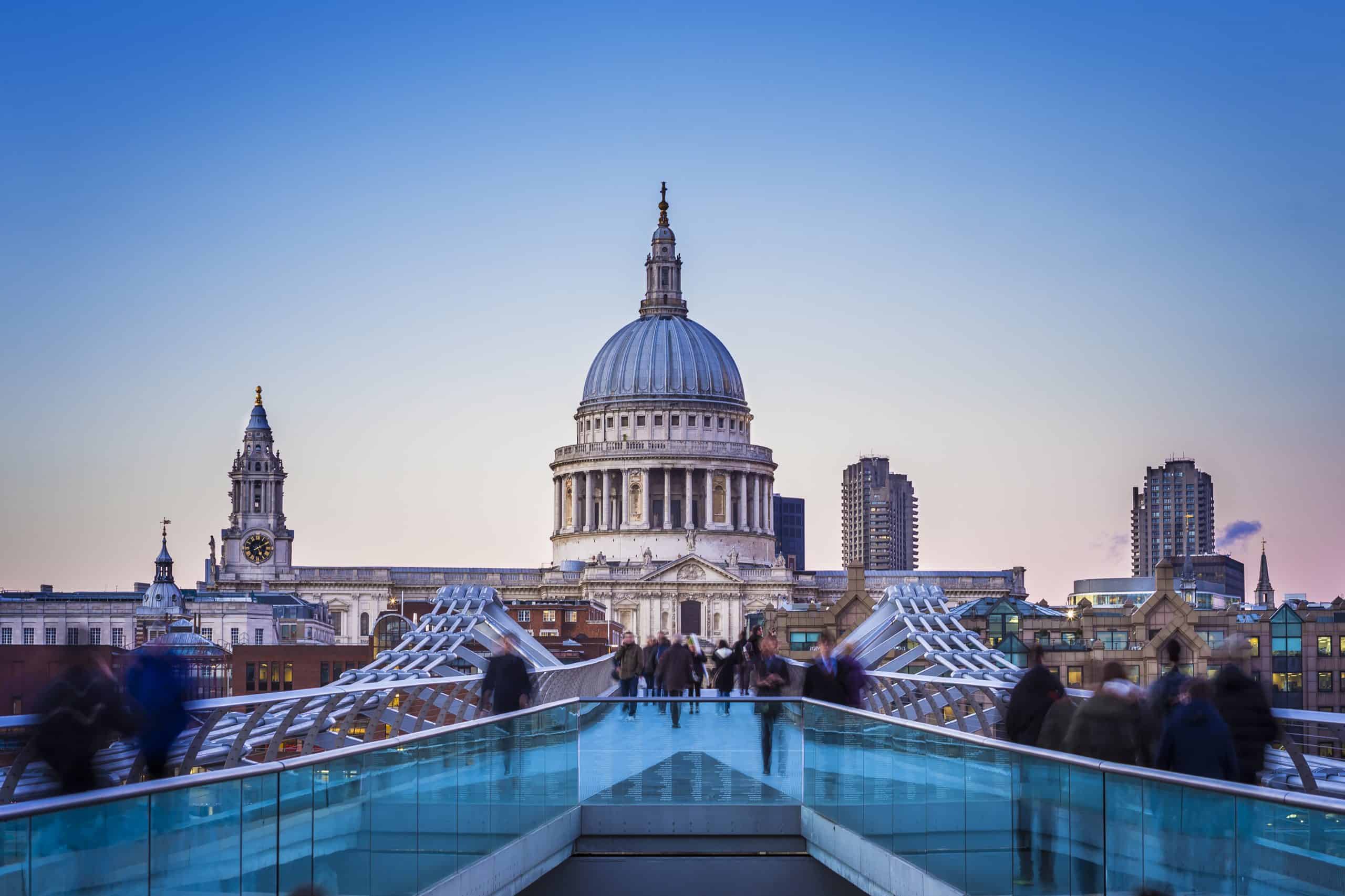 St. Paul cathedral and Millennium bridge - things do london, things do in london