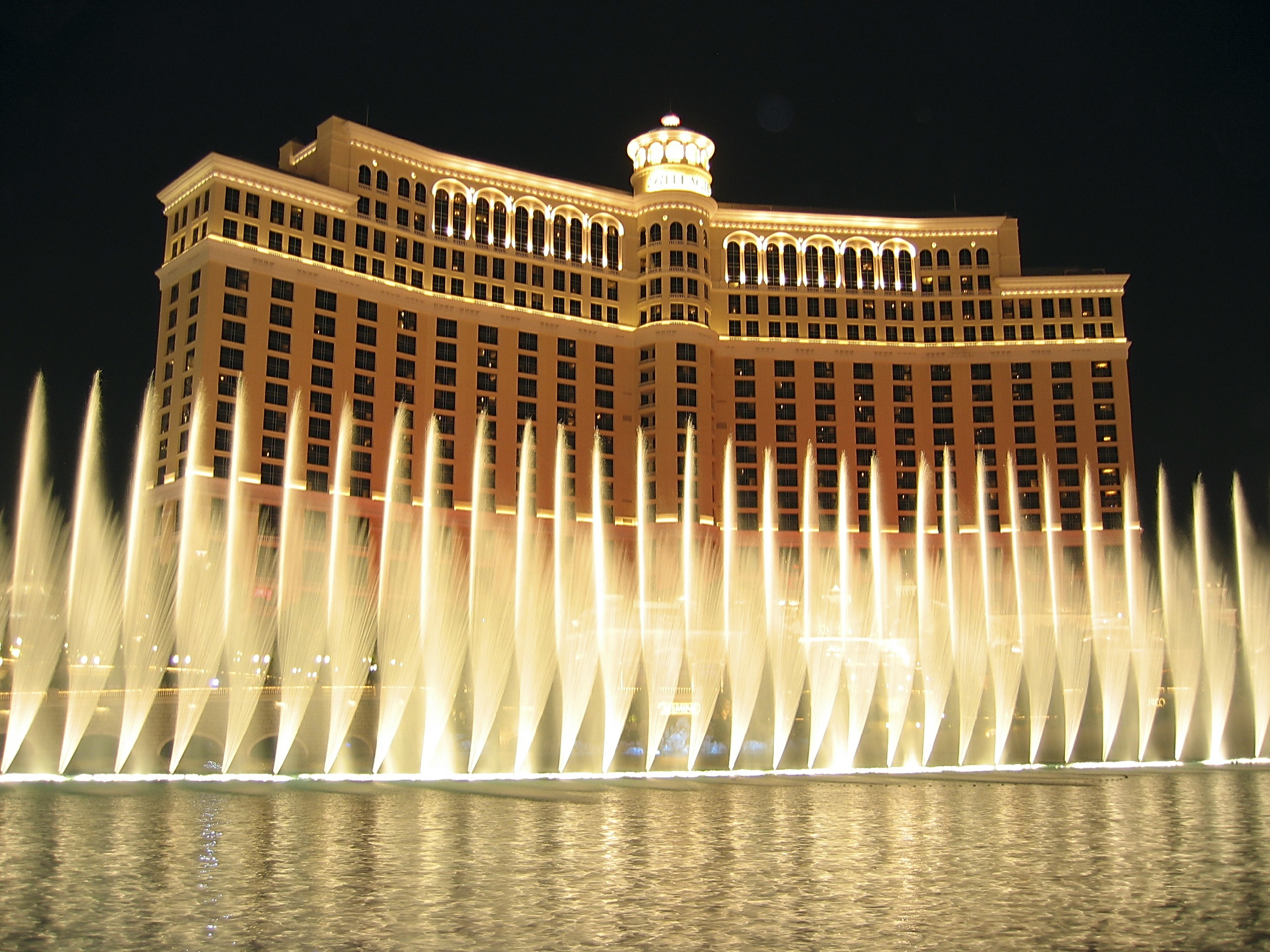 The Fountains at the Bellagio hotel