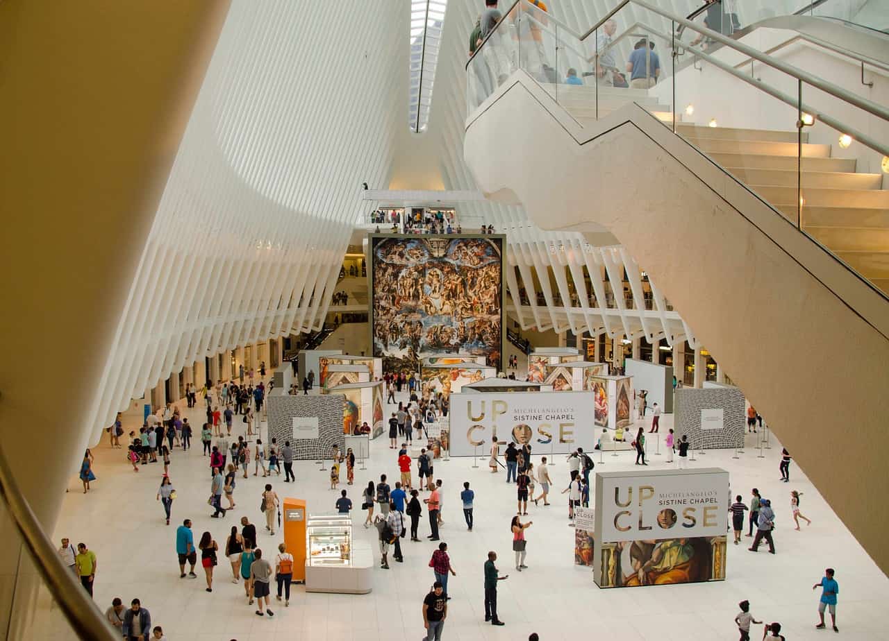 The Oculus - underground shopping mall in New York City