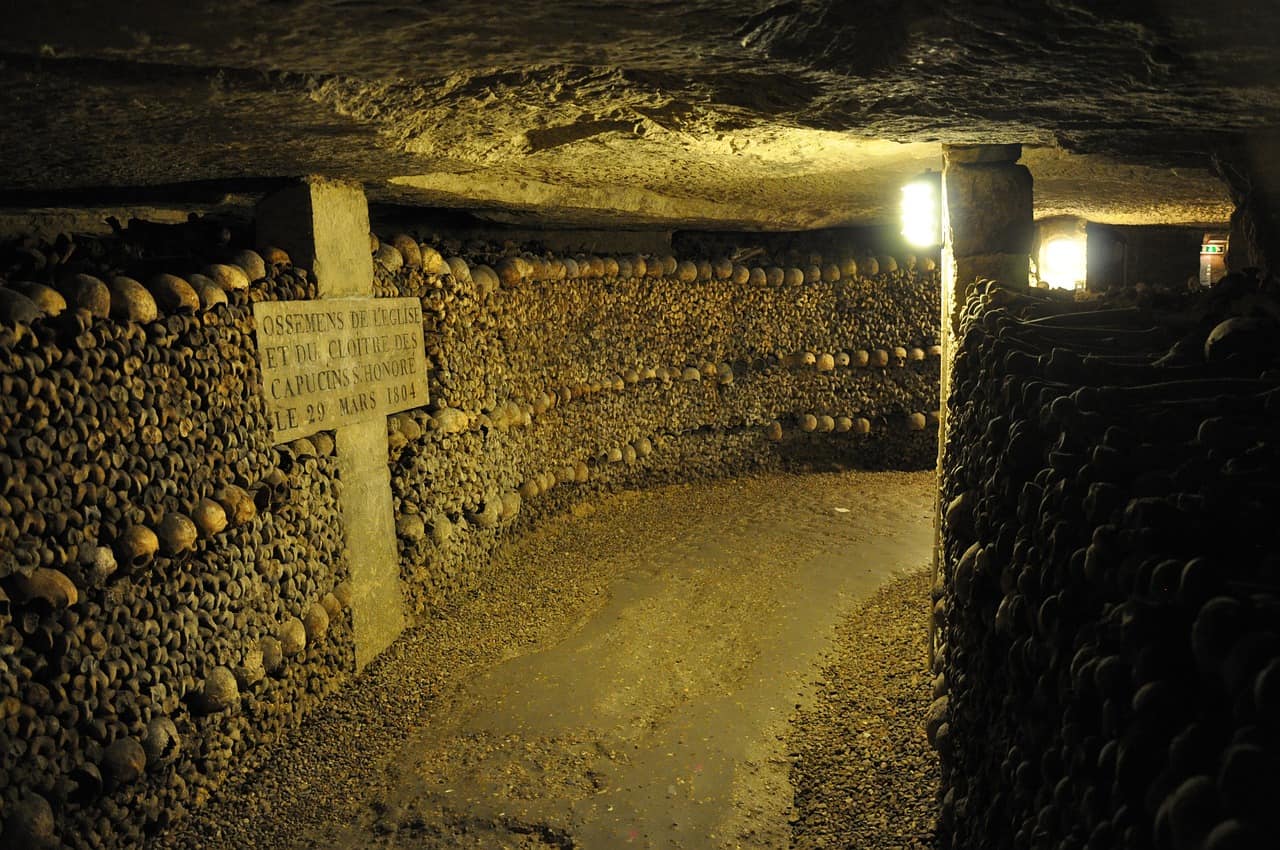 Visitng the Catacombs is one of the top things to do in paris, top things to do paris